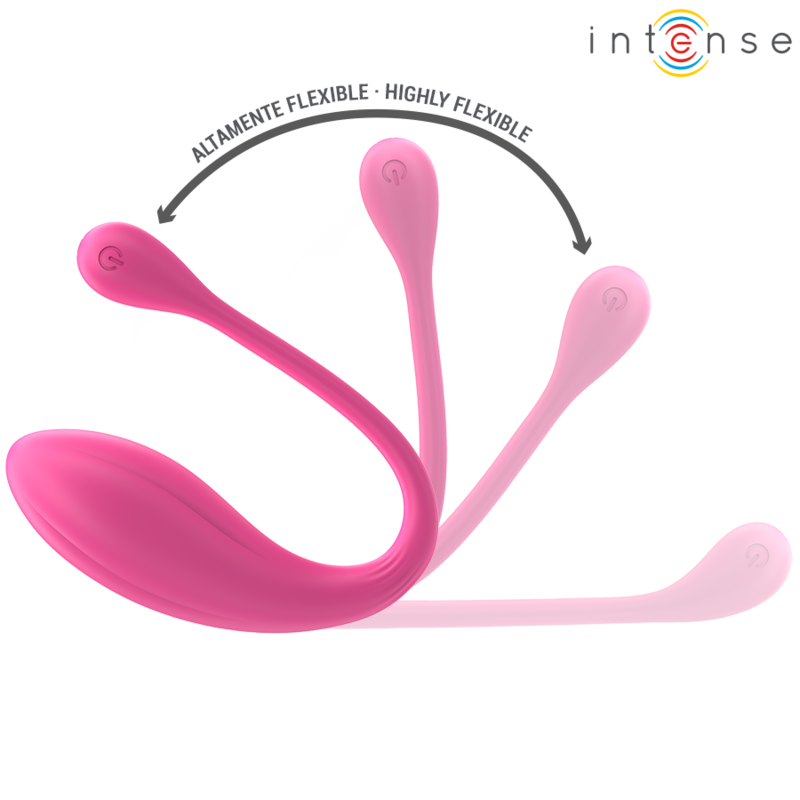 INTENSE - JANICE U VIBRATOR DOUBLE STIMULATION 10 VIBRATIONS PINK REMOTE CONTROL - Image 5