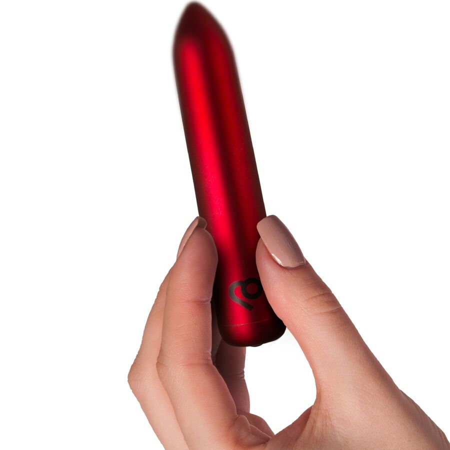 ROCKS-OFF - RECHARGEABLE VIBRATING BULLET POPPY RED - Image 4