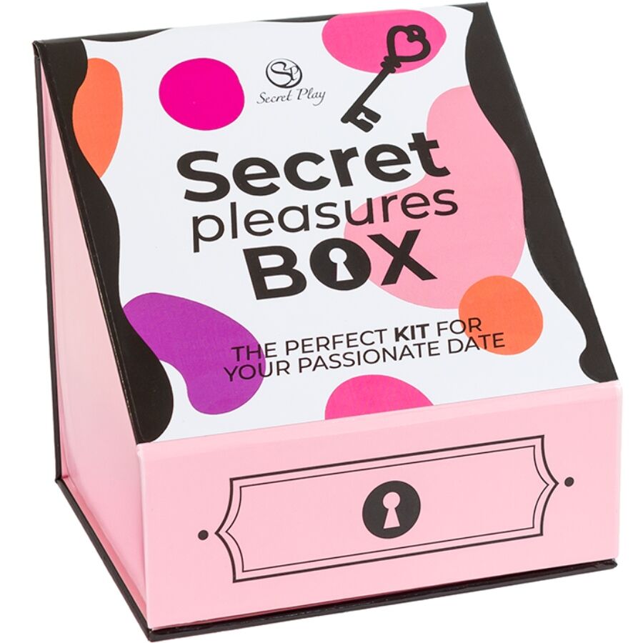 SECRET PLAY - PLEASURES BOX FOR COUPLES: DICE + VIBRATING BULLET + FEATHER PEN - Image 2