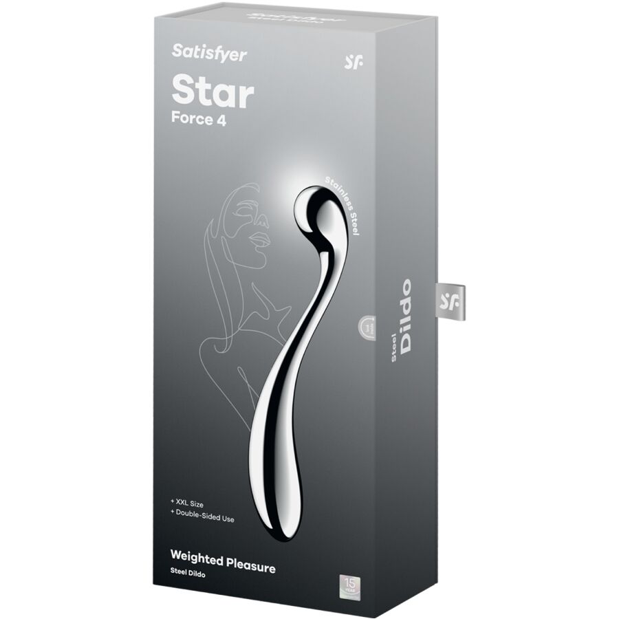 SATISFYER - STAR FORCE 4 STAINLESS STEEL DOUBLE-ENDED DILDO - Image 5