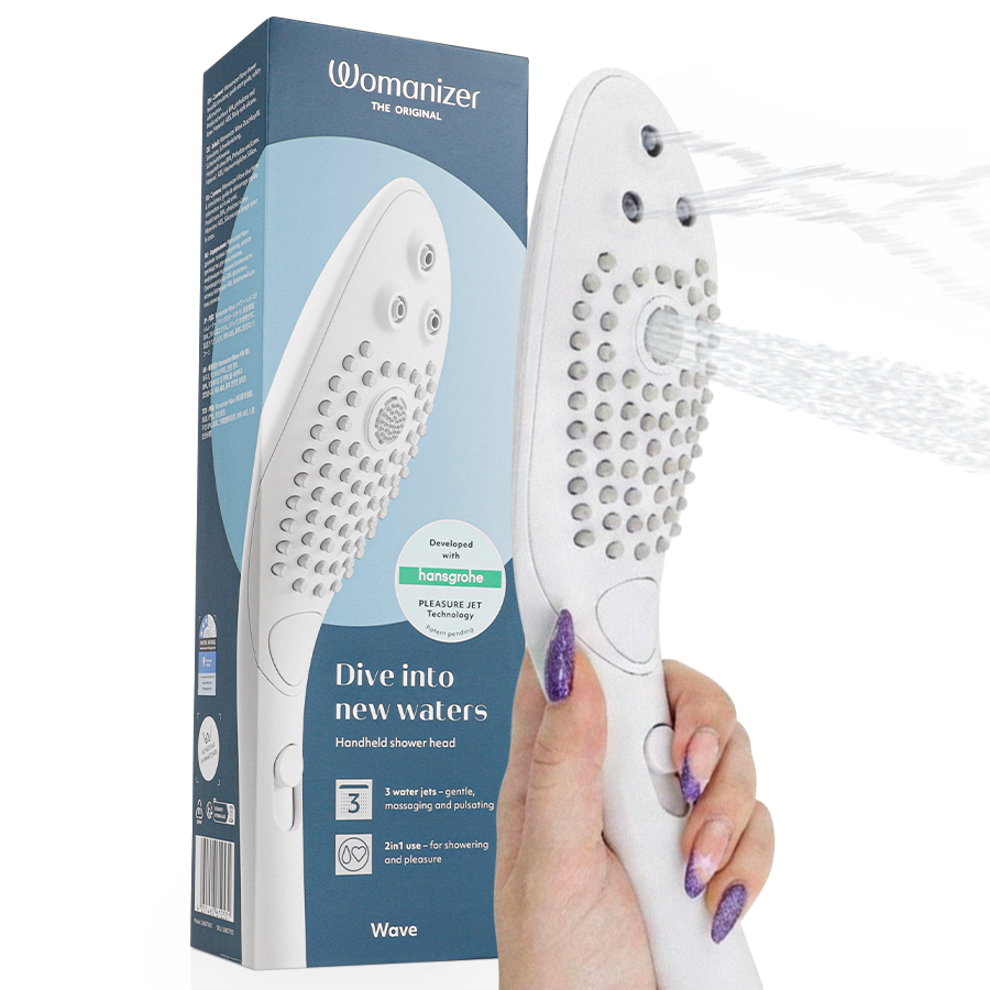 WOMANIZER - WAVE CLITORAL STIMULATING SHOWER HEAD WHITE